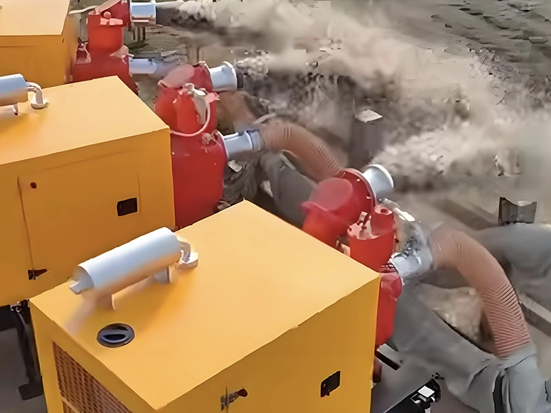 Sản phẩm phòng chống lũ lụt Jianghe nâng cấp bộ máy bơm nước chạy bằng động cơ diesel để tăng khả năng thoát lũ hiệu quả