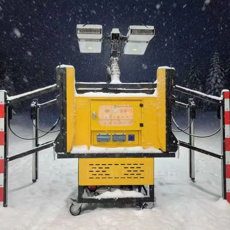 Tháp chiếu sáng di động bốc xếp tự động