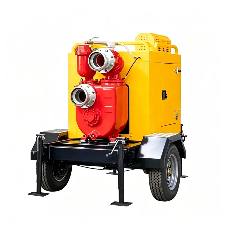 Bộ máy bơm nước động cơ diesel tự mồi dòng QZ